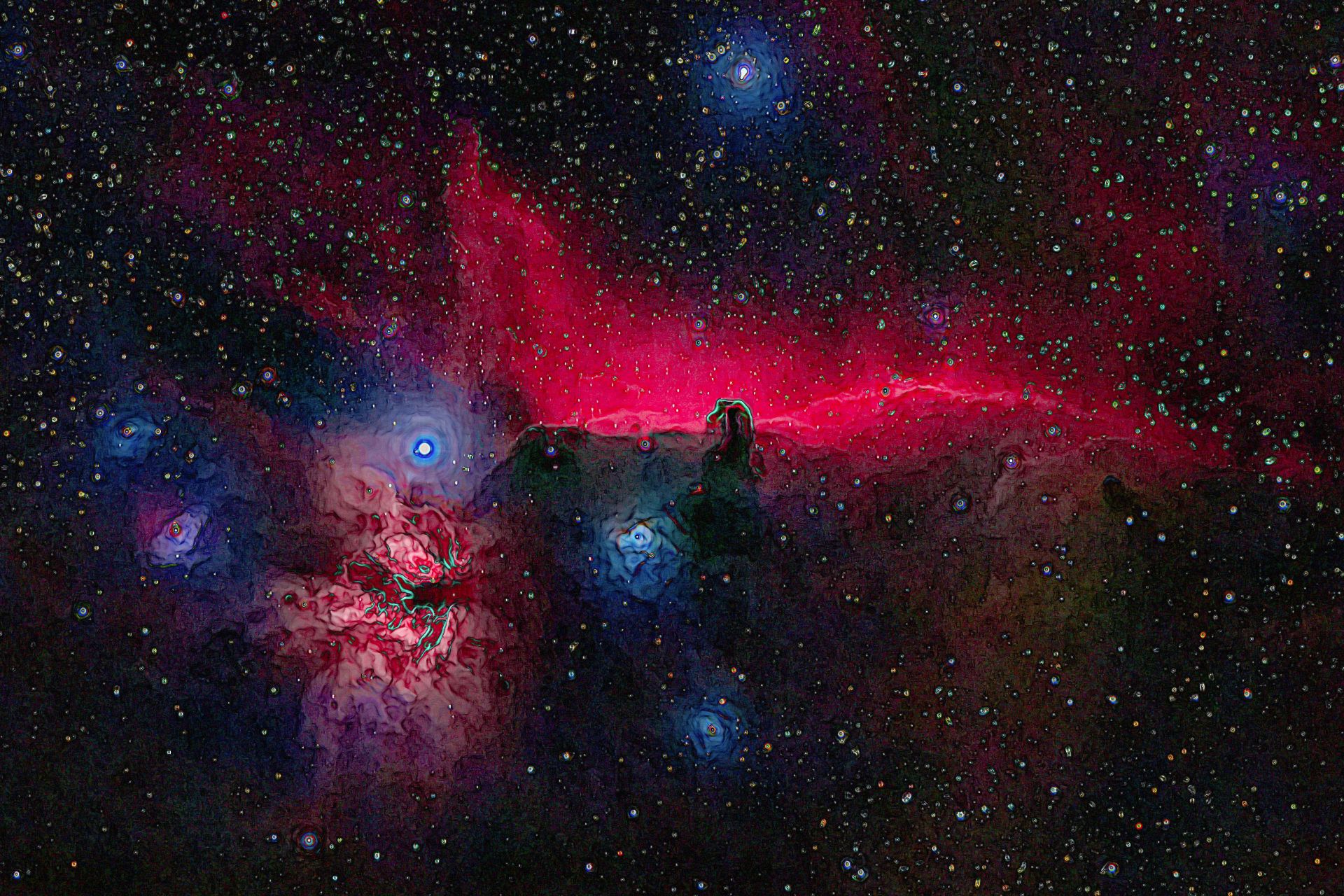 Bunte Nebel im Orion